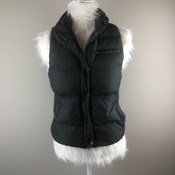 J. Crew Jackets & Blazers - J. Crew black down feather puffer vest